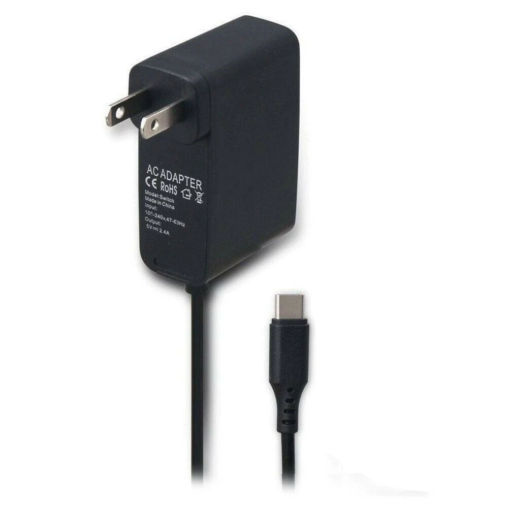 1,2 м 5v-24A AC адаптер питания для nintendo переключатель стены и вилка для портативного зарядного устройства Шнур США ЕС для игровой зарядный кабель