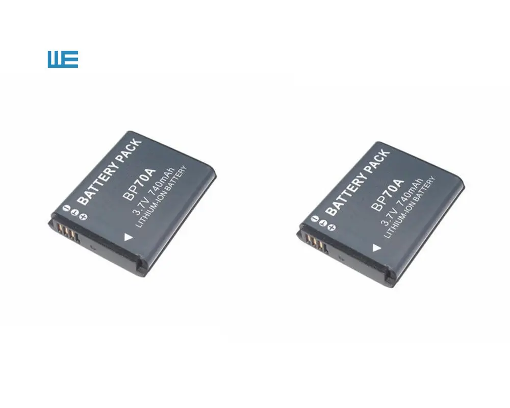 2 BP-70A EA-BP70A IA-BP70A BP70A IABP70A Батарея для SAMSUNG AQ100, DV150F, ES65, ES67, ES70, ES71, ES73, ES74, ES75, ES80 - Цвет: 2