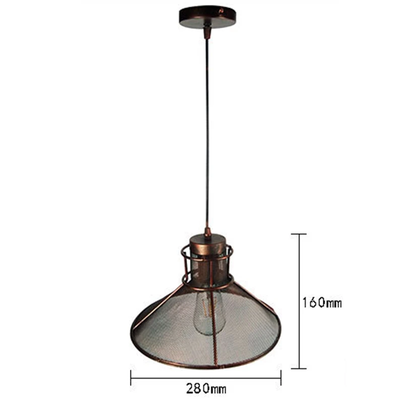 Vintage Industrial Style Metal Hanging Pendant Light Creative Iron For Bar
