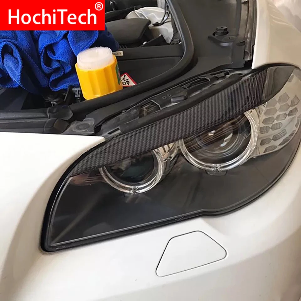 Накладка для фар из углеродного волокна Брови век накладка наклейка BMW 5 серии F10