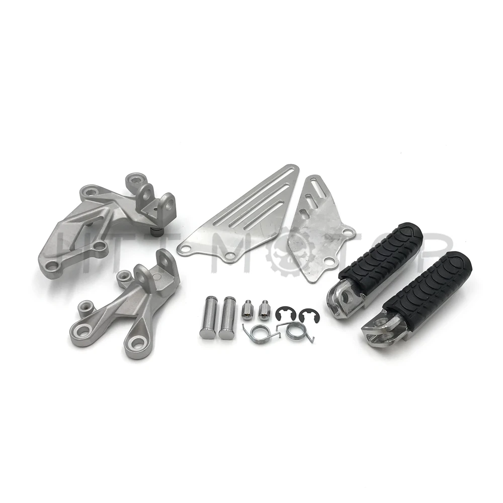 Aftermarket free shipping motorcycle parts Front Foot Peg Footrest Set For Kawasa NINJA ZZR1400 ZX14R 2006- Silver BLACK