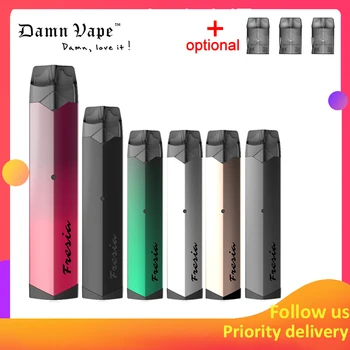 

Original Damn Vape Fresia Refillable Pod kit 450mAh built-in Battery & 2ml Fresia Cartridge with 1.4ohm MTL E-Cigs Vaping Kit