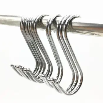 

S Hooks Stainless Steel DIY Jewelry Accessory High Quality S-shaped Hanging Hooks for Kitchen Overcost Gloves Key Pot