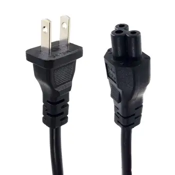 

US to IEC 320 C5 Mickey Mouse Power Adapter Lead Cable For Laptop Notebook Universal AC Power Cord 250V 1.2m