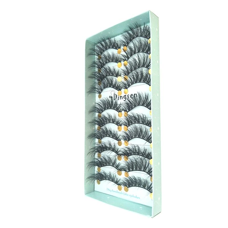 DINGSEN 10 пар натуральные накладные ресницы длинный макияж 3d норковые ресницы, наращивание ресниц норковые ресницы для красоты