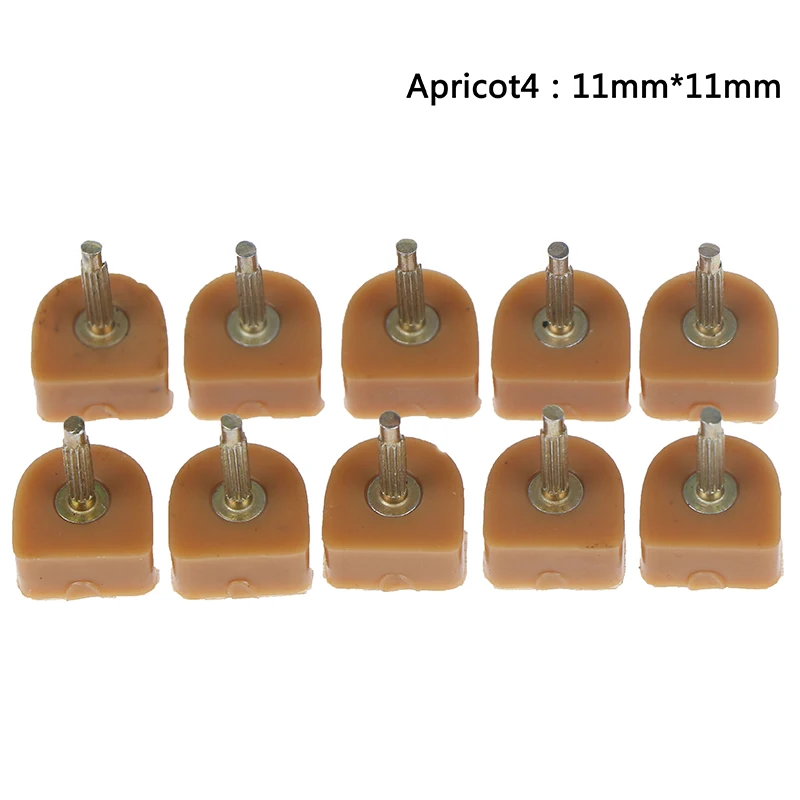 Apricot 11x11mm 10 шт.; туфли на высоком каблуке для женщин; туфли на высоком каблуке с наконечниками; штифты для подъёма; Сменные штифты для защиты каблука; 5 пар - Цвет: Apricot 11x11mm
