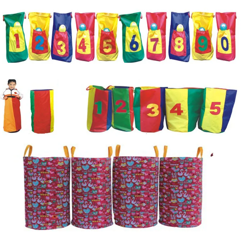 

Sensory Training Equipment Adult Double Cloth Jump Sack Early Learning Kindergarten with Numbers Jump Sack Children Kangaroo Jum