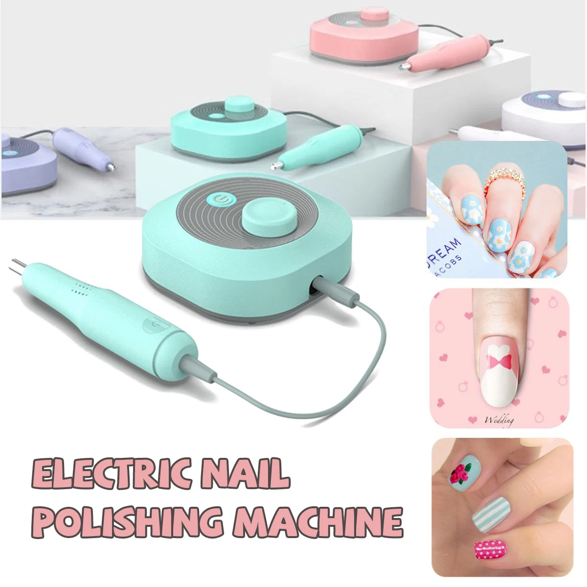 

Electric Manicure Pedicure Nail Drill Machine Apparatus Art Pen Set for Manicure Pedicure Nail File Tools Drill Polish Bits Tool
