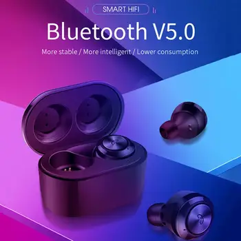 

A6 TWS Bluetooth 5.0 Wirless Earbuds In-ear Stereo Earphones with Mic Charger for Redmi iPhone Huawei Samsung