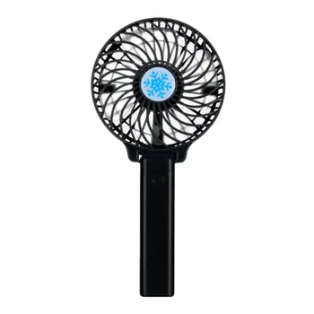 

Handheld USB Fan Cooler Portable Mini Fan Battery Operated Rechargeable Foldable Handy Small Desk Desktop USB Cooling Fan Black