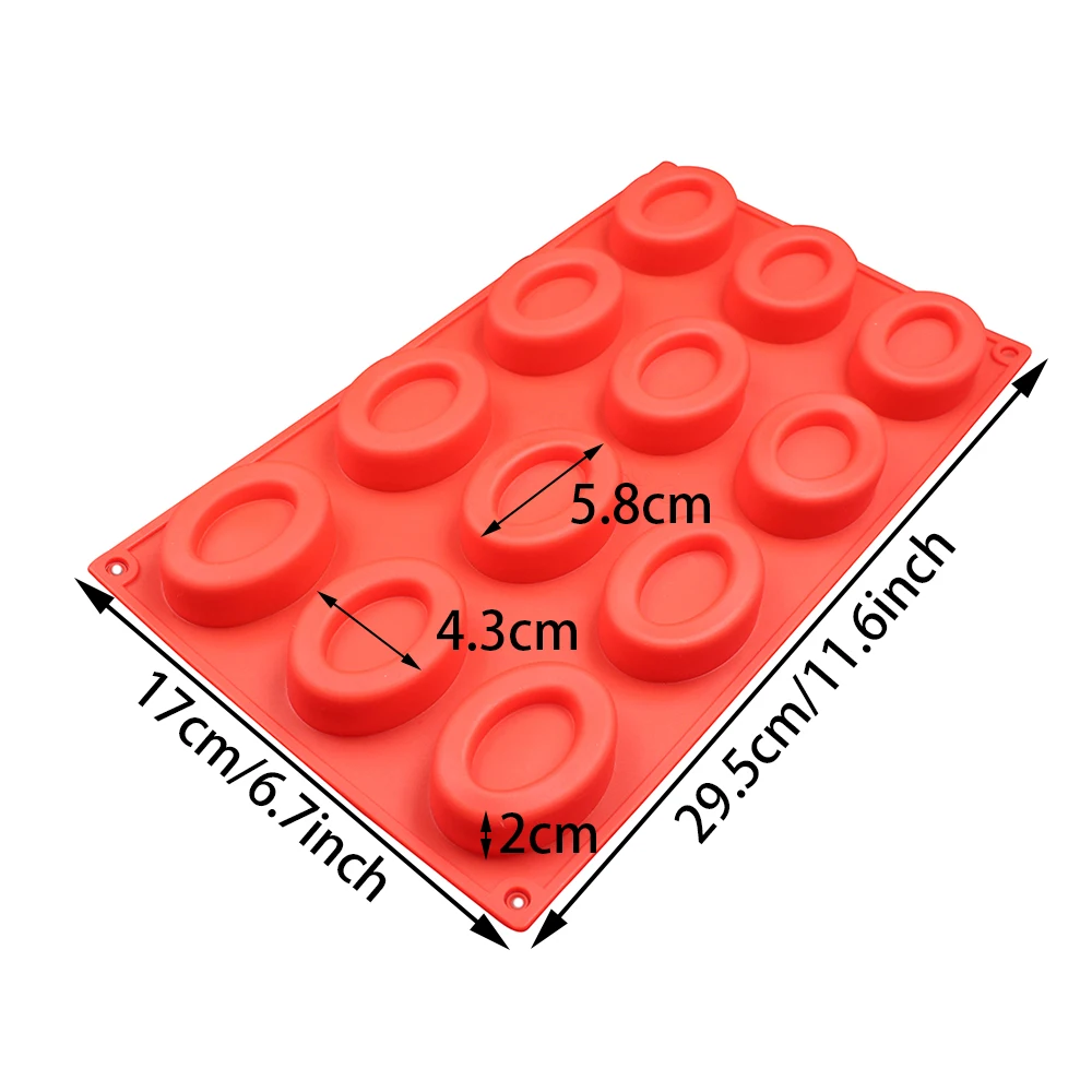 BAKER DEPOT силиконовая формочка для пончиков для торта Конфеты Шоколад овальные пончики печенье Форма торт украшение плесень 20 отверстие оборудование для выпечки