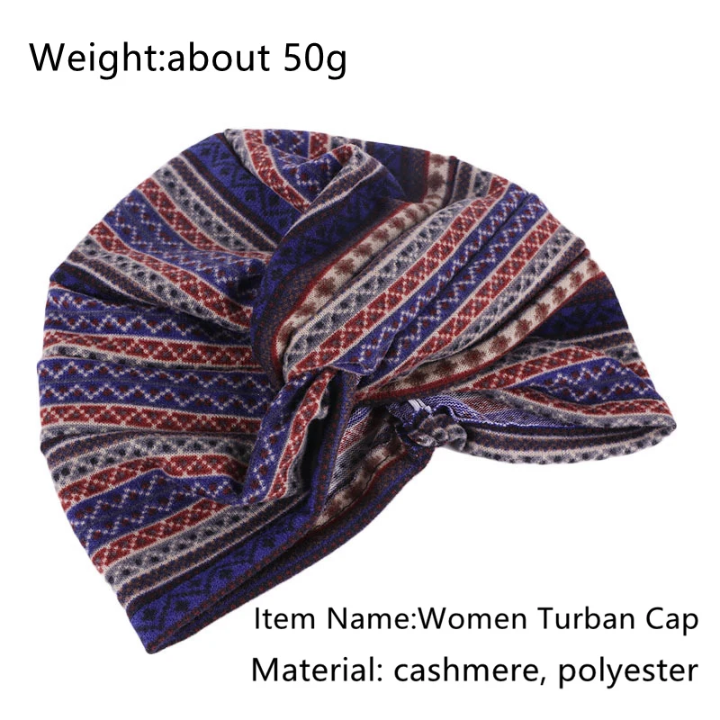 Осенне-зимняя женская кашемировая теплая шапка-тюрбан, Цветочная повязка на голову, Новая модная женская повязка на голову с узлом, аксессуары для волос, головные уборы, подарки