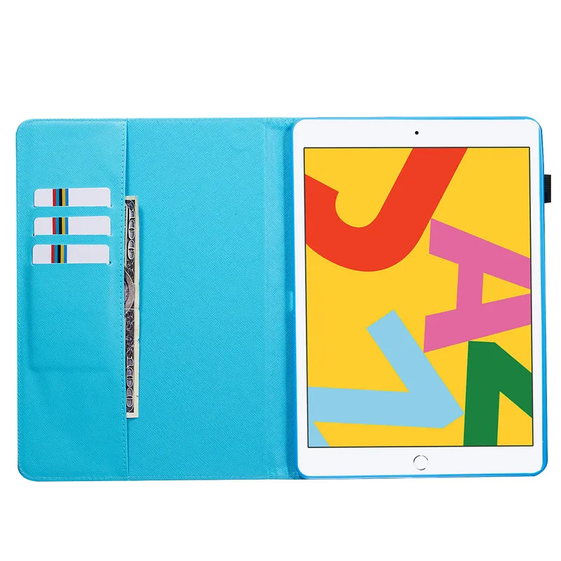 Wekays Coque для iPad 10,2 с рисунком бабочка кожаный чехол для iPad 10,2 7th поколения A2200 A2198 A2232 крышка чехол s