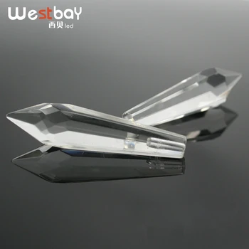 

Free Shipping 200pcs/lot 38MM Drop Crystal Beads Optic Fiber Crystal Ending for DIY optic fiber lighting