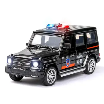 

RCtown 1:32 Simulation Police Car Children's Vehicle Toy with Sound Light Effect Home/Car/Bookshelf Decoration