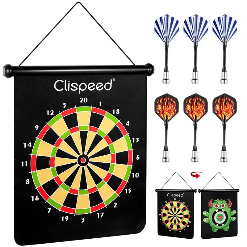 Clispeed магнитная Дротика набор двухсторонняя Двусторонняя классная игрушка