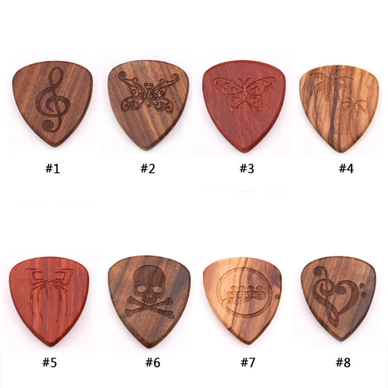 1 шт., твердые деревянные палочки, Plectrum, гитары, медиаторы высокого класса, медиаторы, музыкальный инструмент гитара, аксессуары 26*30 мм