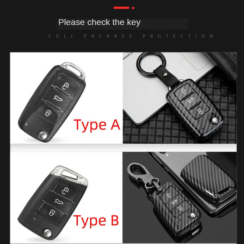 Custodia portachiavi in ABS in fibra di carbonio per VW Volkswagen Polo Golf 4 5 6 7 T5 Passat B6 B5 Skoda Octavia A5 A7 Seat Leon Ibiza Ateca 8 Custodia portachiavi in ABS in fibra di carbonio per VW Volkswagen Polo Golf 4 5 6 7 T5 Passat B6 B5 Skoda Octavia A5 A7 Seat Leon Ibiza Ateca - Hbc7de42505c14cfaab58f964f614651fS