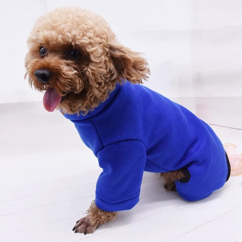 Dog Sweater Thickening Warm Clothes Cute Outfit Clothing Tops For Small Pet Autumn Winter Sweater 2/4 Legged Costume