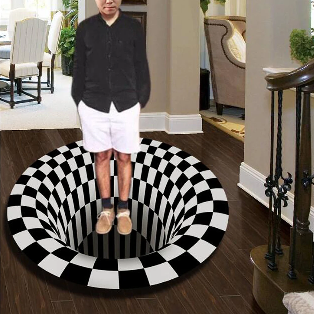 3D House Floor Mat Living Room Decor Hand-Stitched Real Life Anti-Moisture | Дом и сад