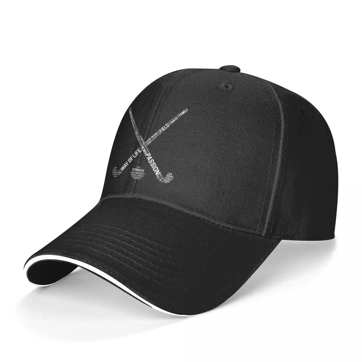Field Hockey Baseball Cap Words Hip Hop Fashion Hat New Design Men Polyester | Аксессуары для одежды