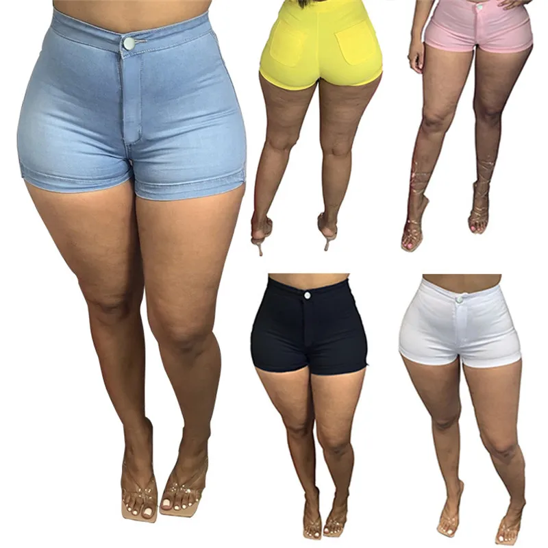 Hot sale women\'s summer shorts Sexy Skinny high stretch thin shorts Fashion slim fit hip shorts S-3XL drop shipping