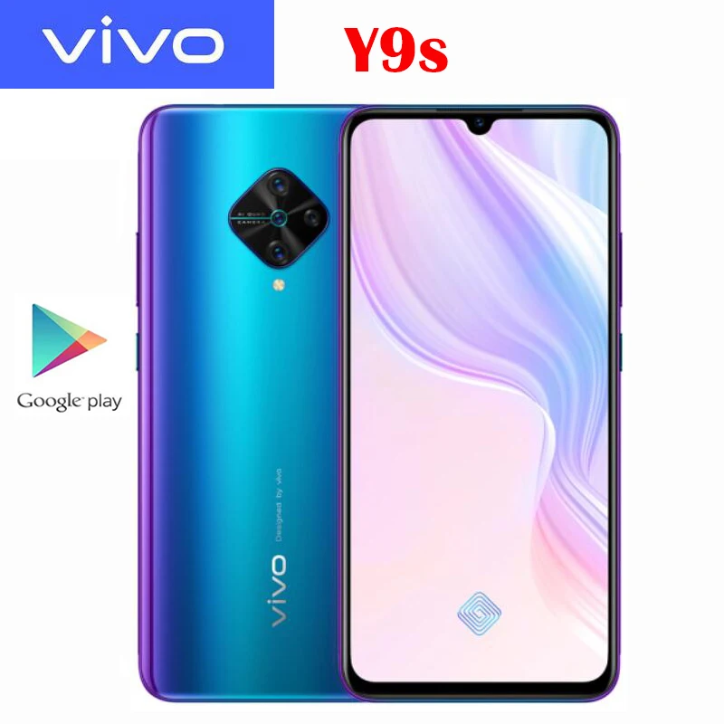 Смартфон VIVO Y9s 6 38 дюйма 8 + 128 ГБ Snapdragon 665 Android 9 задняя камера 48 МП 4500 ма ч 18