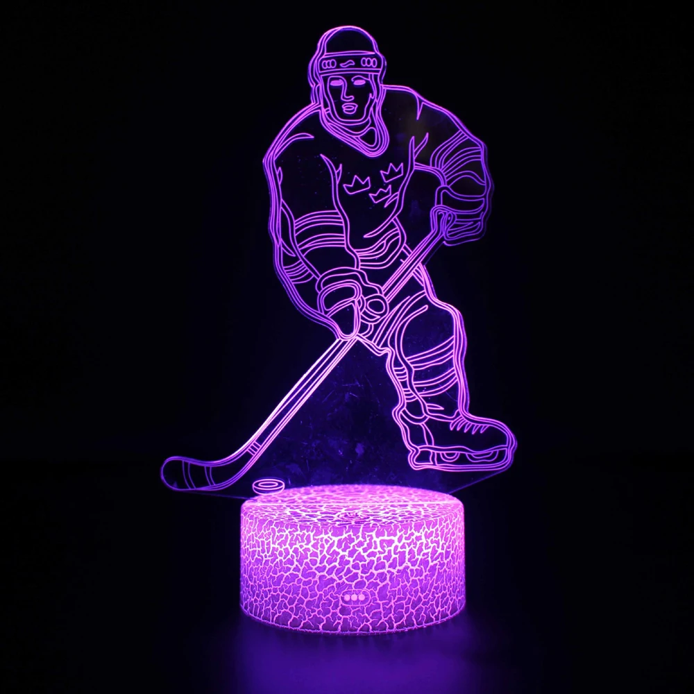 

Table Lamp for Bedroom Room Decorations 3D Night Lights Golf Usb Light Home Led Children's Living Decoration Plug in Kids Gifts
