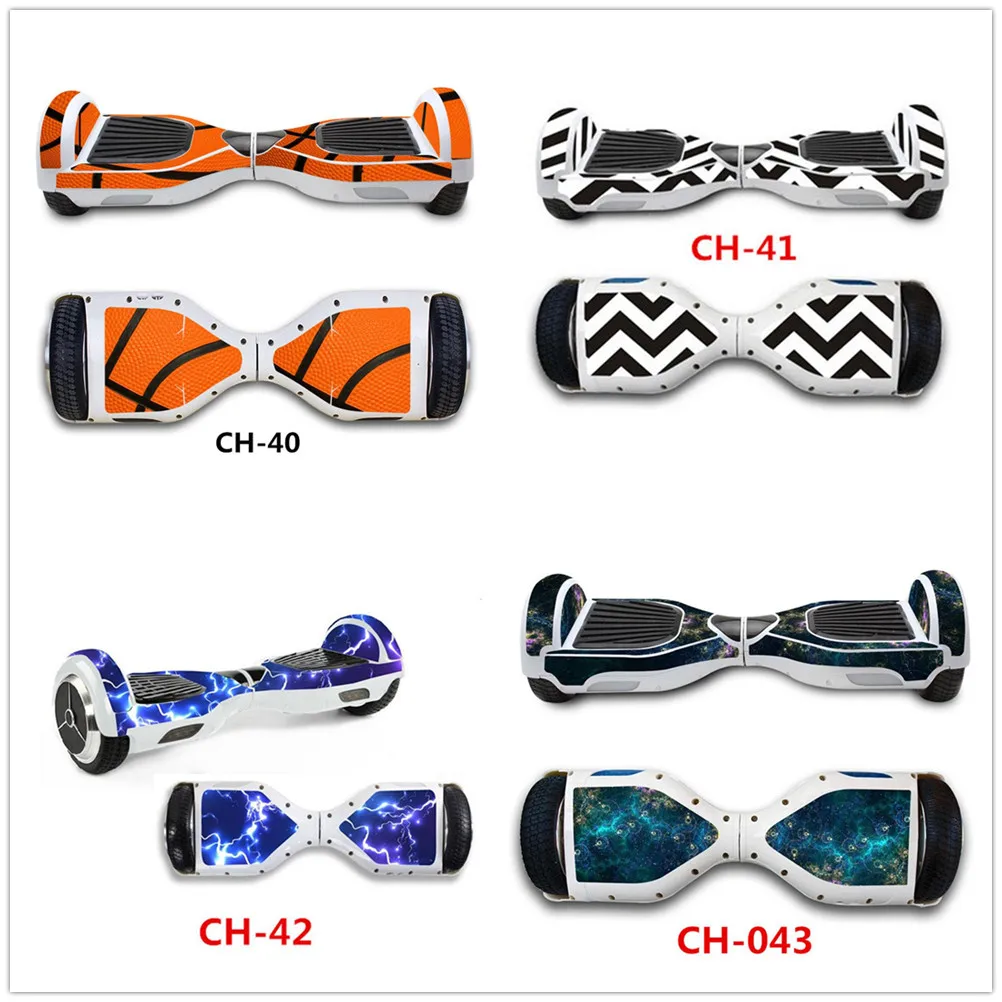 Fashion Decal Wrap Wheel Hoverboard Skin Sticker Paster Balancing Scooter