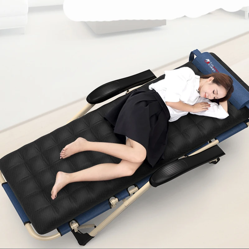 

Recliner Folding Chair Lunch Break Siesta Folding Bed Leisure Back Lazy Sofa Home Portable Summer Cool Chair