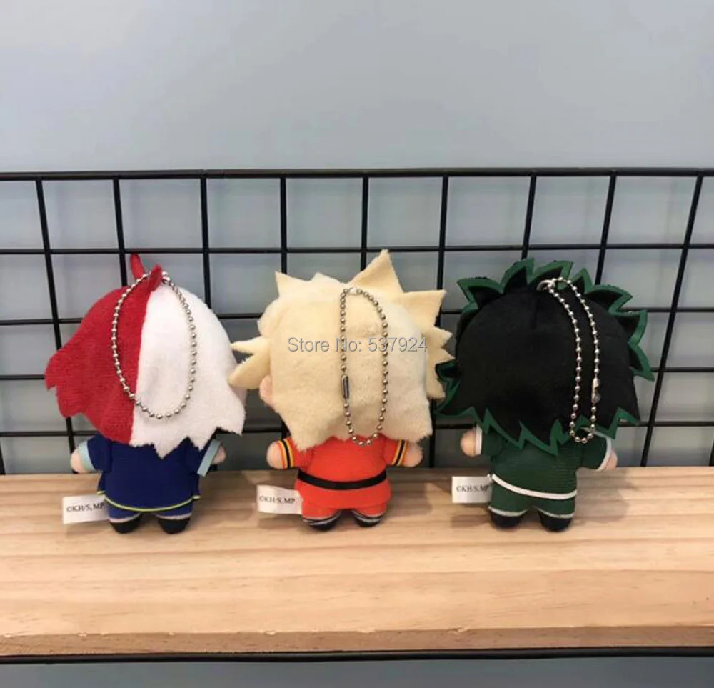Новинка 20 шт My Hero Academy Bakugou Katsuki Todoroki Shoto Midoriya Izuku " 10 см Брелок-плюшевая кукла подвеска
