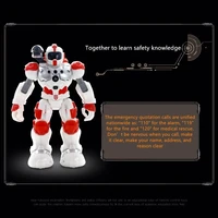 Child Learning Toy 2.4G Remote Control Intelligent Smart Robot Walking Dancing Singing Launch Missile Water RC Battle Robot Gift 2