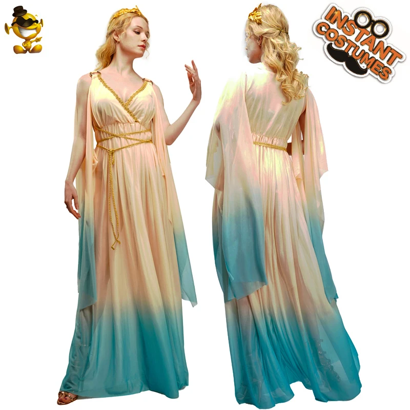 

Greek Goddess Dress Costume Halloween Party Cosplay Adult Women Greek Princess Dress Christmas Costume