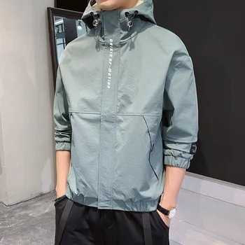 

2020 nian Spring and Autumn New Style Youth Trend of Fashion Hooded Jacket Men Korean-style Slim Fit Students Wind Coat
