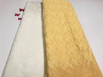 

African Lace Fabric 2019 Embroidered Nigerian Laces Fabric Bridal High Quality French Tulle Lace Fabric For Women RF30011