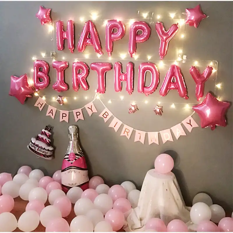 Ensemble De Ballons Avec Lettres De Joyeux Anniversaire 16 Pouces 1 Ensemble Multicolore Alphabet En Aluminium Decoration De Fete D Anniversaire Jouet Pour Bebe Cadeau Pour Enfants Aliexpress