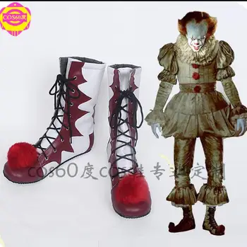 

Halloween Stephen King's It Clown Pennywise Mens Women Cosplay Costumes Boots Shoes
