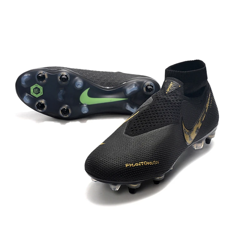 Nike Phantom VSN Elite DF SG-Pro Anti-сабо; большие размеры 39-45 высокие ботильоны футбольные бутсы обувь Футбол бутсы Для мужчин Бутсы Обувь для футбола