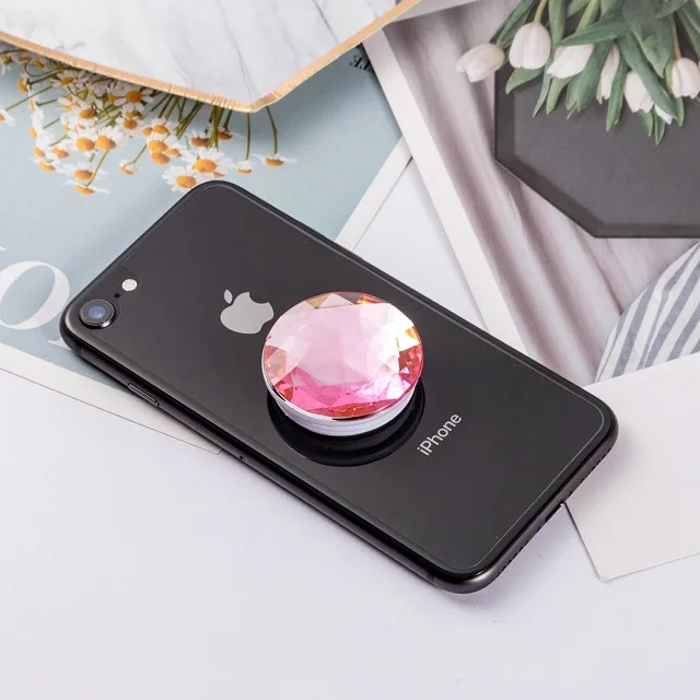 Розовый Универсальный держатель для телефона для iPhone X Max samsung Xiaomi Air Bag телефон расширяющийся Стенд Поддержка пальцев растягивающий кронштейн - Цвет: Розовый