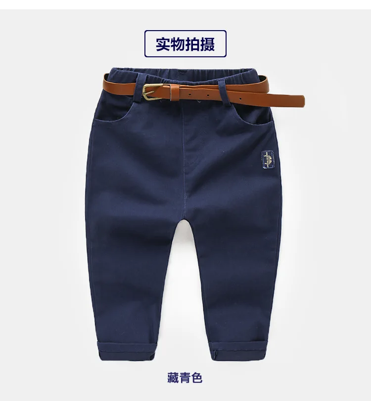Autumn And Winter New Style Childrenswear Children Baby 1-Year-Old 3 Small CHILDREN'S BOY'S Kaki Casual Gentleman Long Pant
