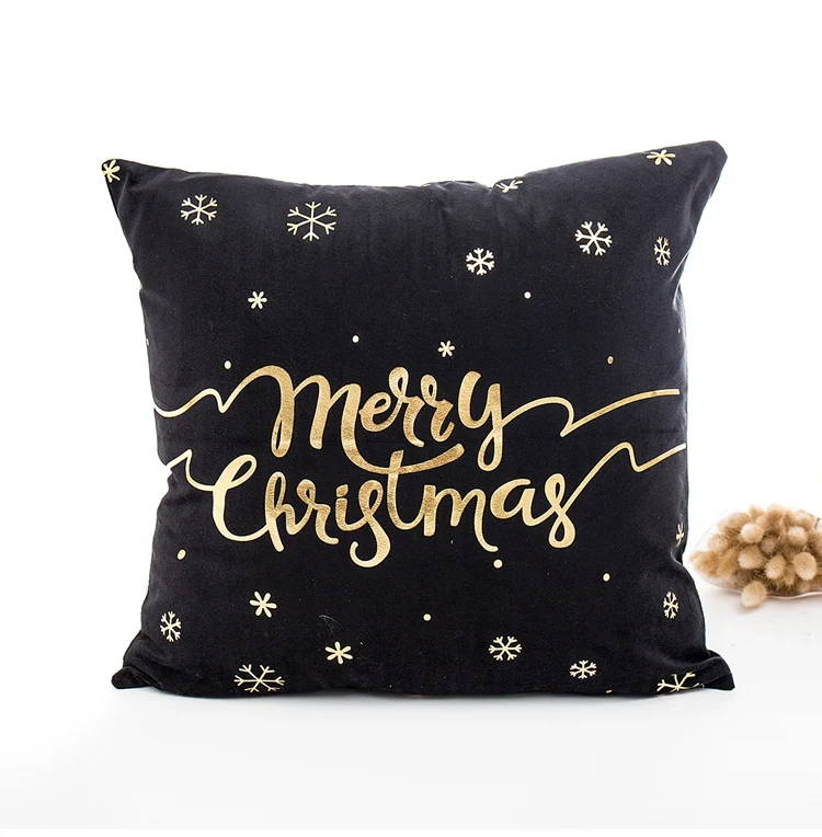45x45 см, хлопковое белье, рождественское покрывало, подушка, Рождественский Декор для дома, новогодний декор,, Navidad, рождественский подарок, диван