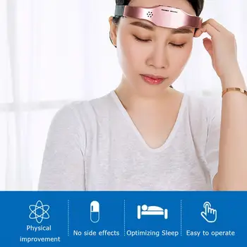 

Insomnia Treatment Equipment Head Migraine Pain Relief Massager Soothe Anxiety Release Stress Headband Electric Head Massager