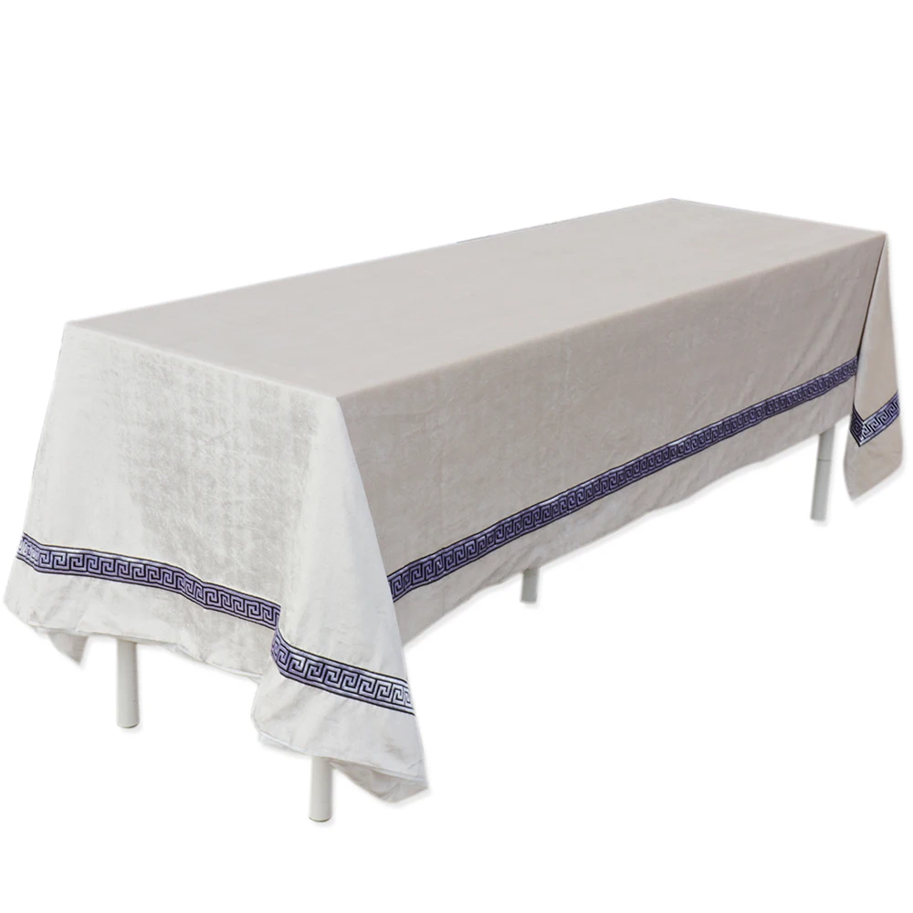 

Luxury Table Tablecloth Rectangle 145X304 cm Velvet Table Cloth Wedding Party Table Cover Advanced European Home Decor