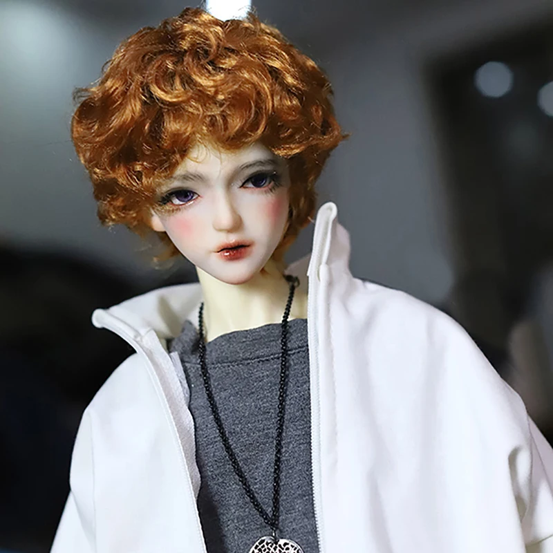 Allaosify bjd кукла 1/3 1/4 uncle giant baby BJD. imda3.0 ребенок с париком имитация мохера волосы для куклы аксессуары - Цвет: Carrot color