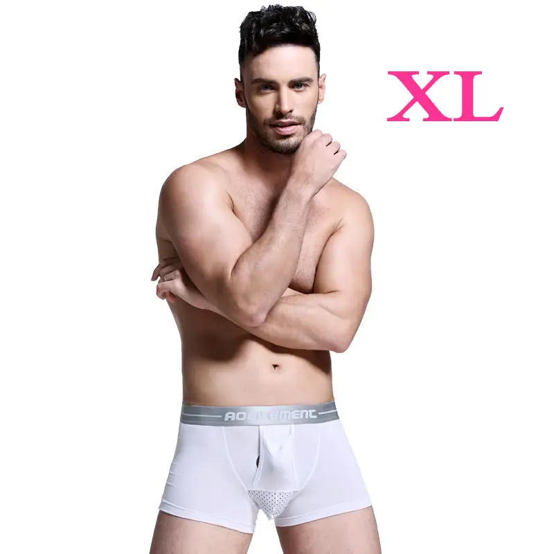 3pcs White XL 3 шт., новинка, Xiaomi Mijia, сексуальное нижнее белье для мужчин, Модальные u-образные боксеры для здоровья, удобные и дышащие мягкие мужские трусы - Цвет: 3pcs White XL