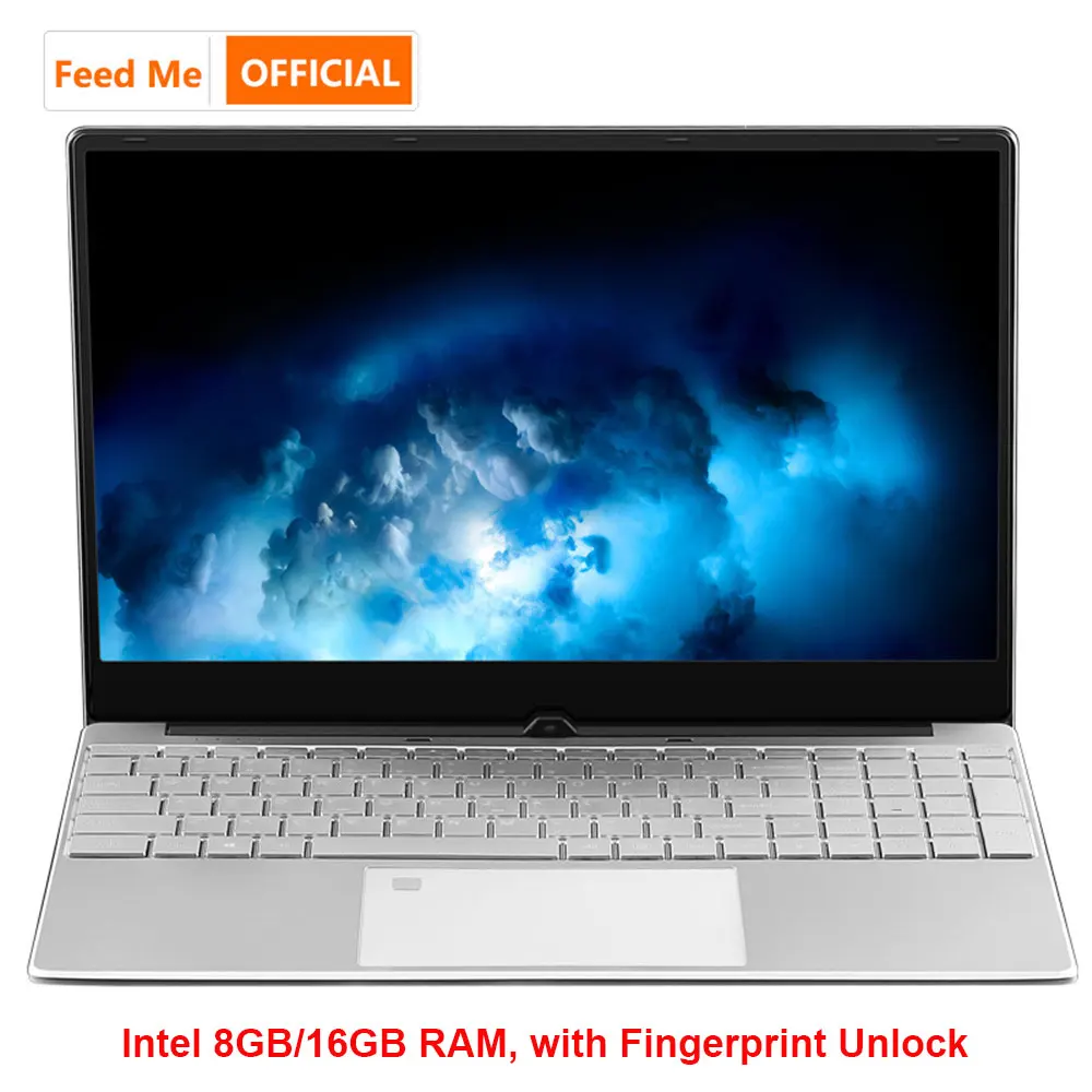 Metal Shell Windows 10 Laptop 8GB 16GB RAM Fingerprint Unlock Intel Celeron 3867U Netbook SSD Dual 1