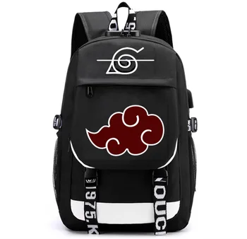 

Naruto Backpack New Personalized Anime Student School Canvas Bag Fashion Men Women Capacity Travel Laptop Mochilas With Lock