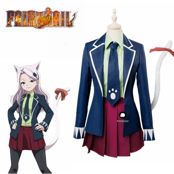 

4 Color Fairy Tail Final Season Carla Human Form Cosplay Costume Suit Uniform Jacket Top Halloween Carnival Costumes Women Girls