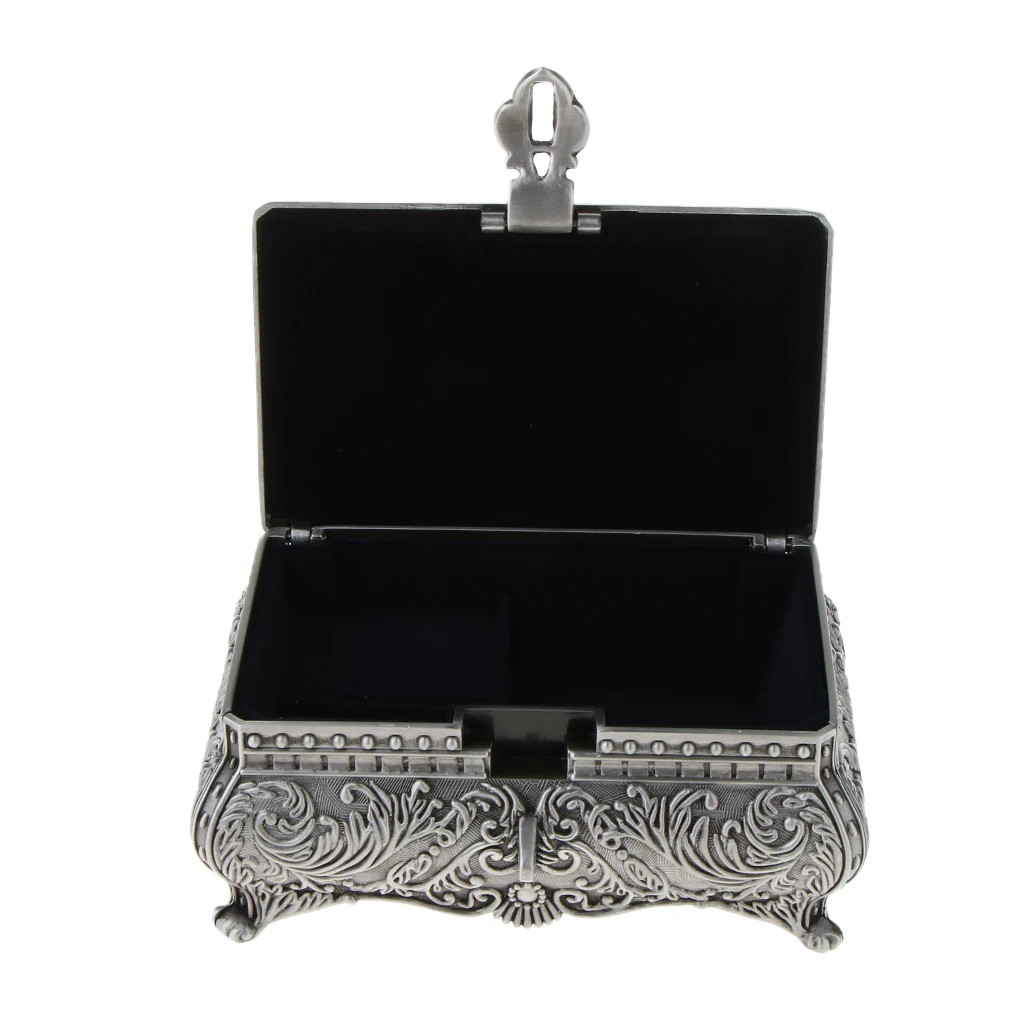 Ancient Egyptian Jewelry Box Queen Princess Vintage Box With Floral Embossed - Image 4
