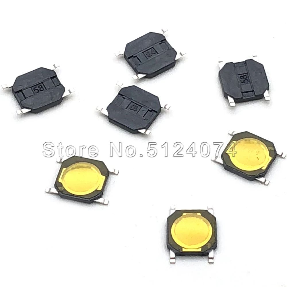 100 шт./лот 4*4*0 8 мм сенсорный переключатель для пленки 4 контакта SMD фотоаппарата MP4